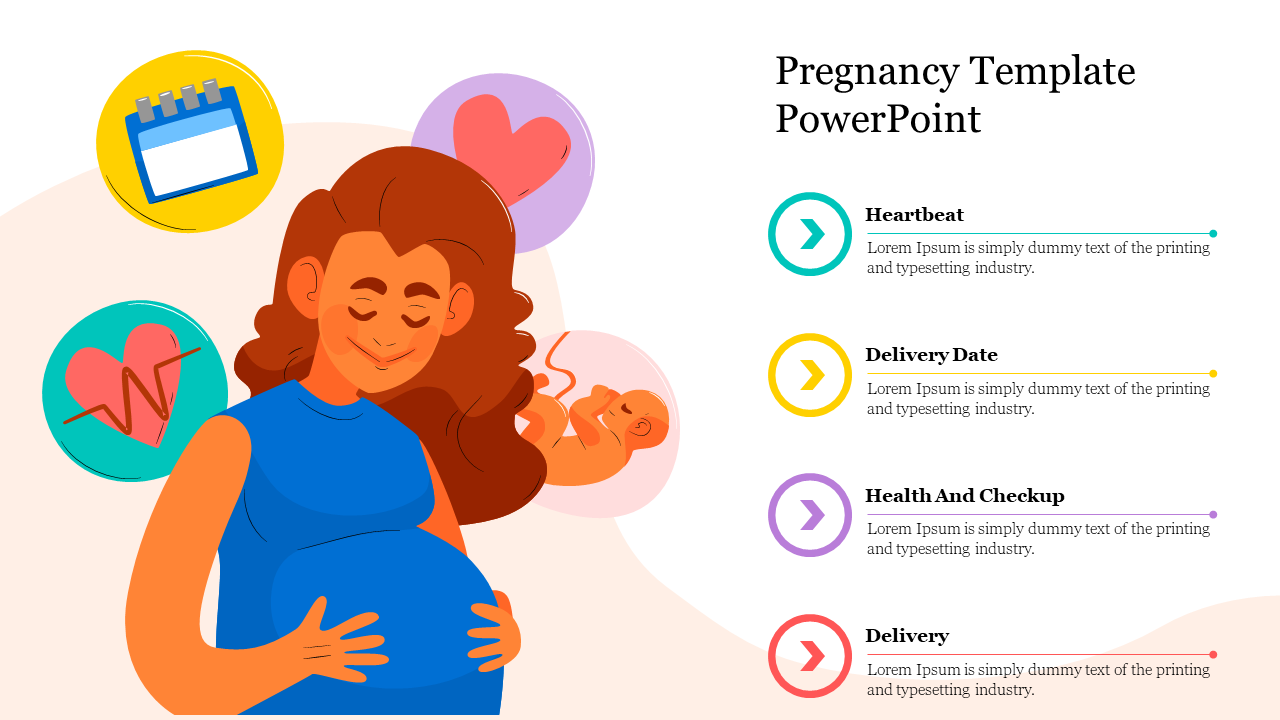 Editable Pregnancy Template Powerpoint Presentation